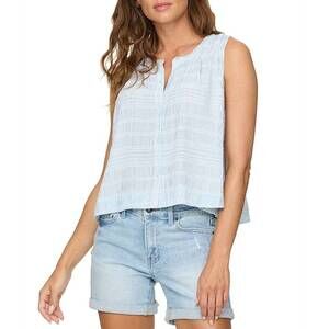 NEW FLAGS & ANTHEM marina tank top in light blue
